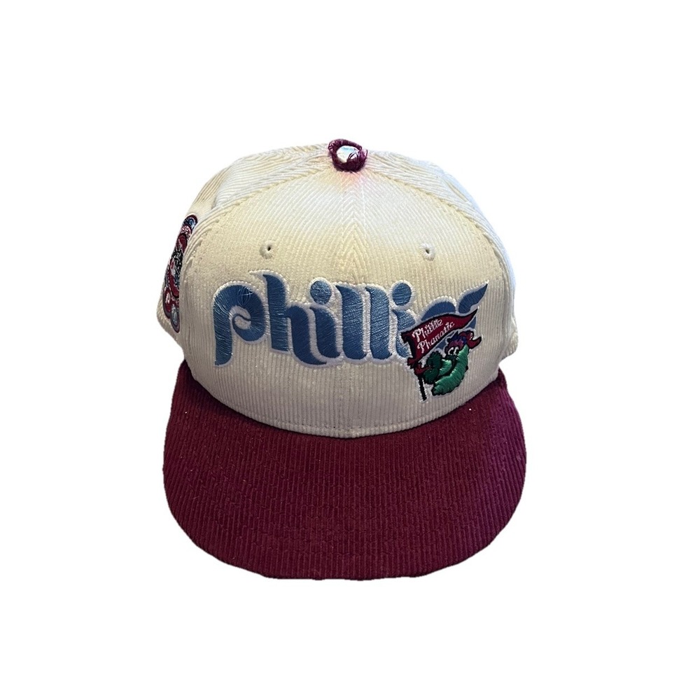 New Era Philadelphia Phillies Corduroy Phanatic World Series Fitted Hat Mens FLW